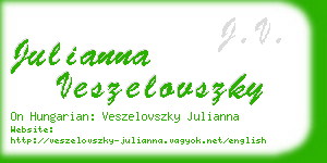 julianna veszelovszky business card